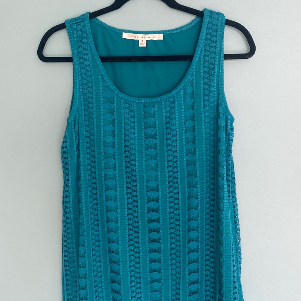 Blue Green Max Studio Dress - Size Small